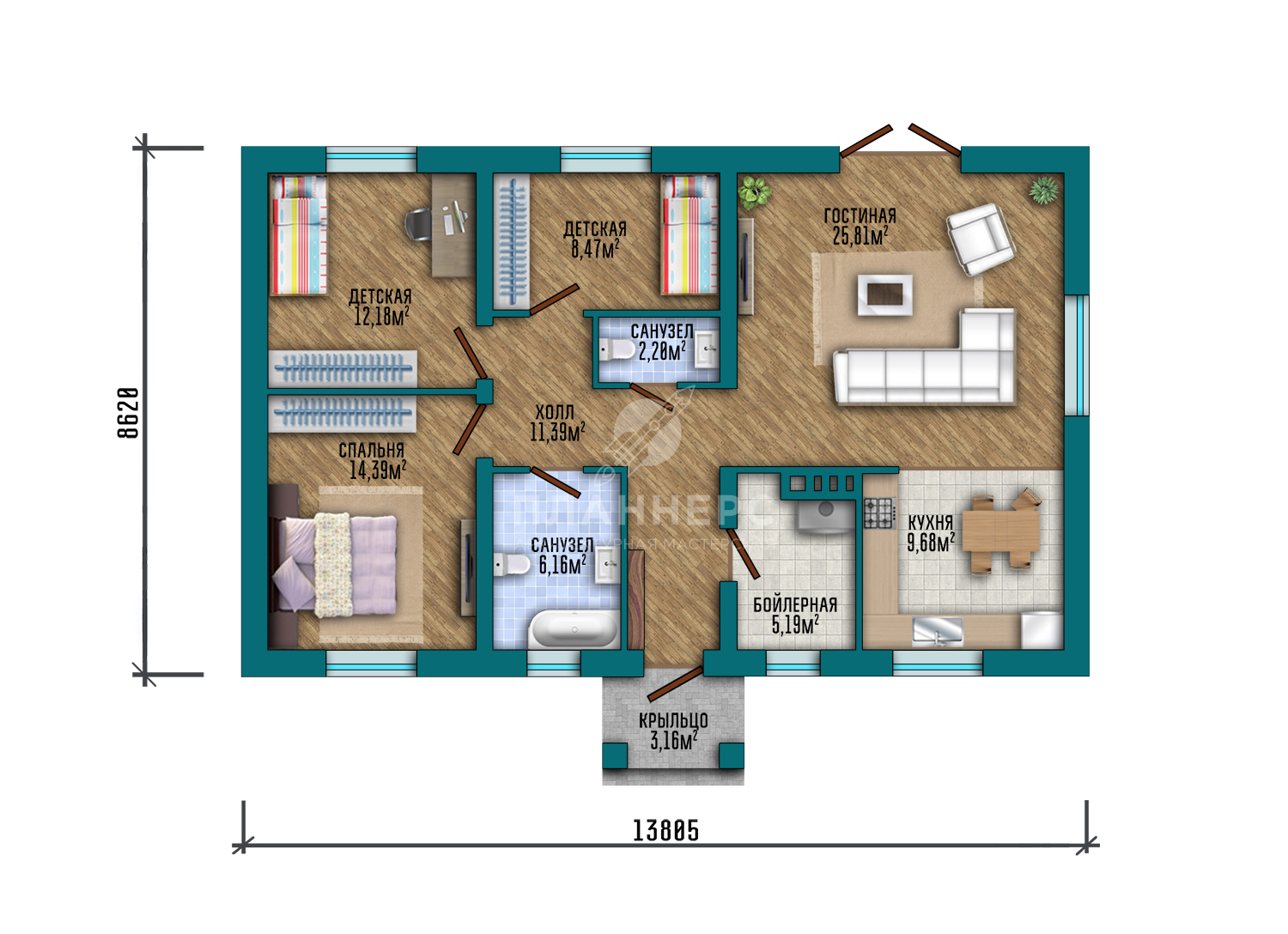 Первый этаж проекта 700-99-1